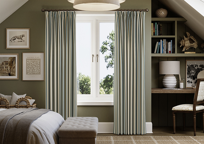 The British Stripe Co. Elizabeth, Chilterns No.1 - Made to Measure Curtains - Image 3